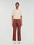 Pantalon large coton élastiqué