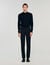 Pantalon élastiqué en laine