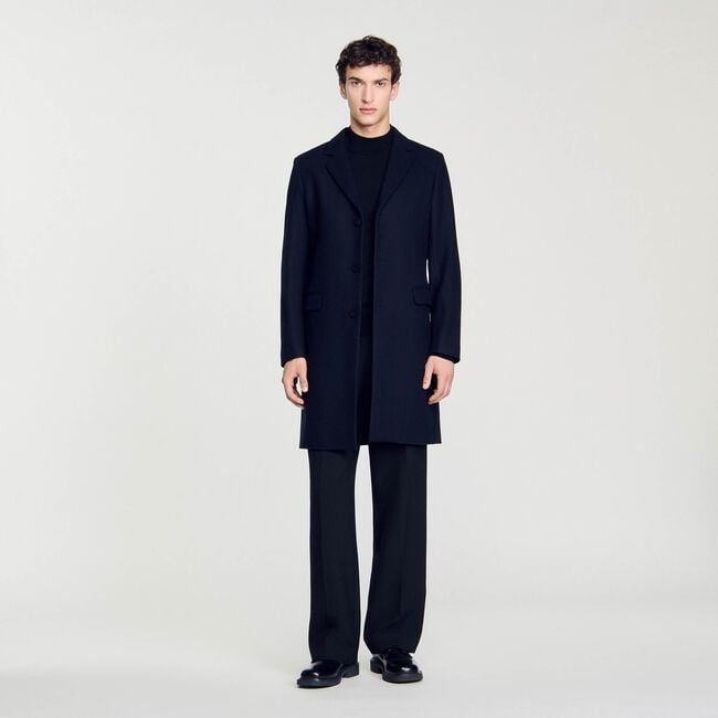 Manteau en drap de laine 