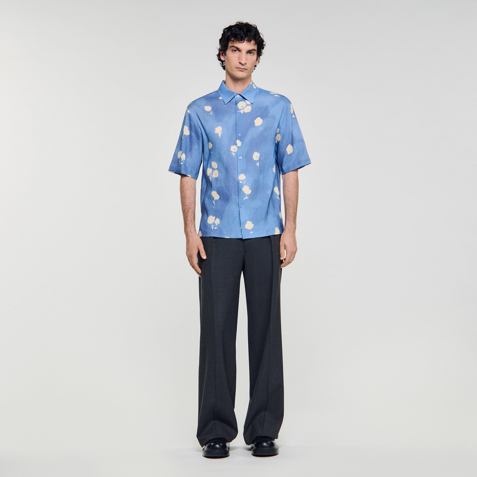 Chemise à imprimé fleur