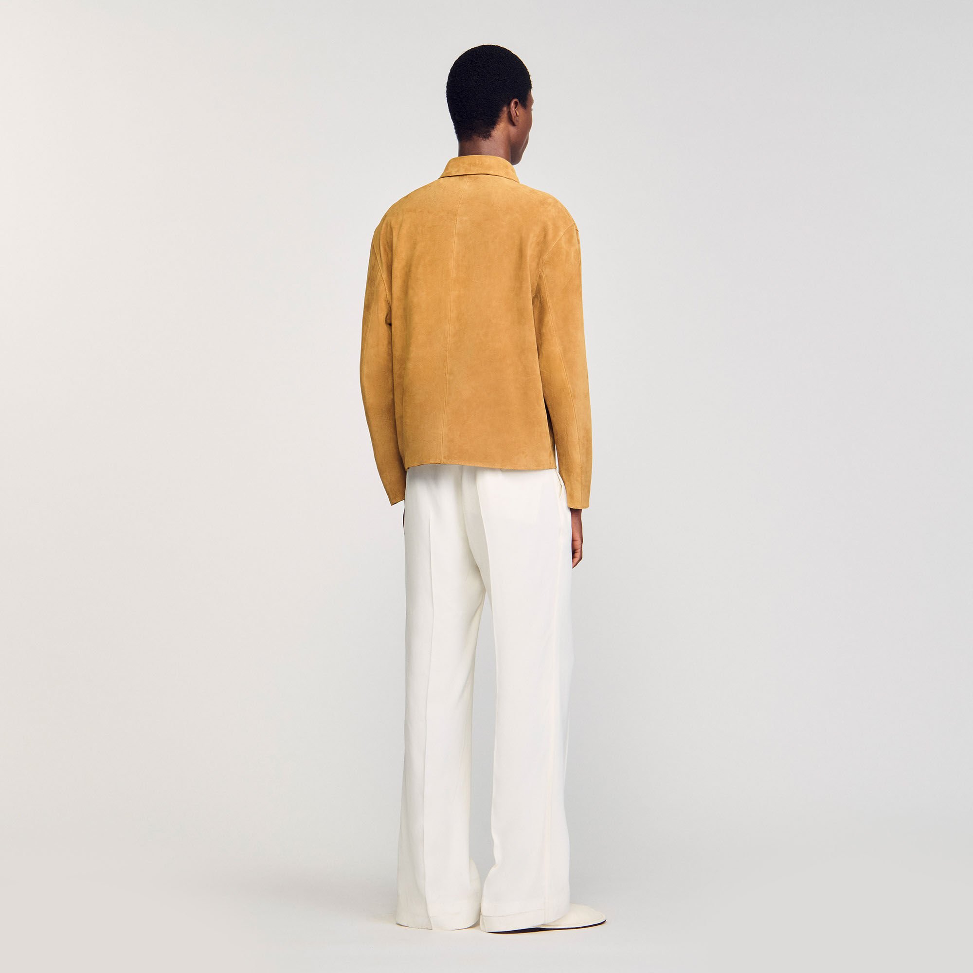 Blouson en croute de cuir 