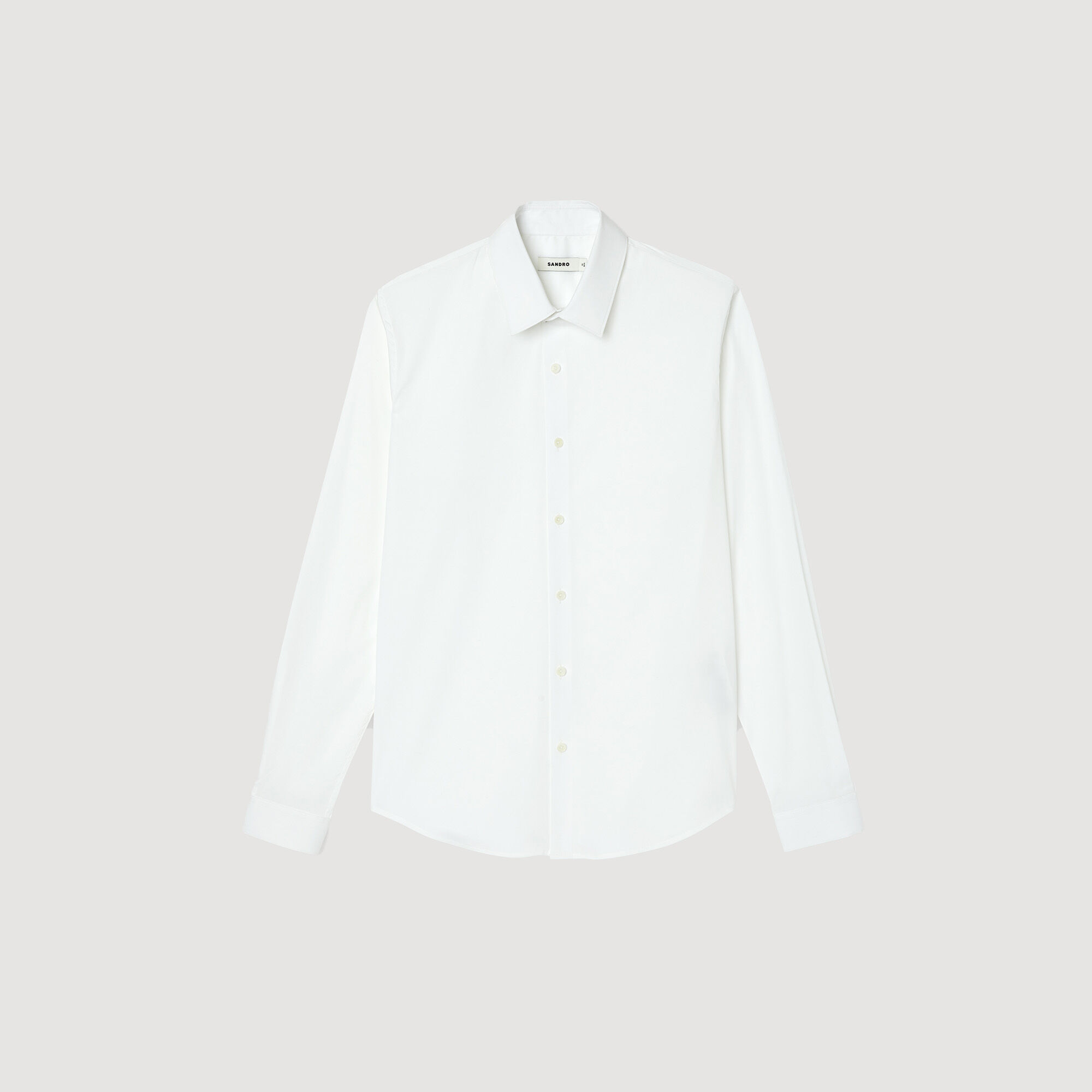 Chemise ajustée en coton stretch