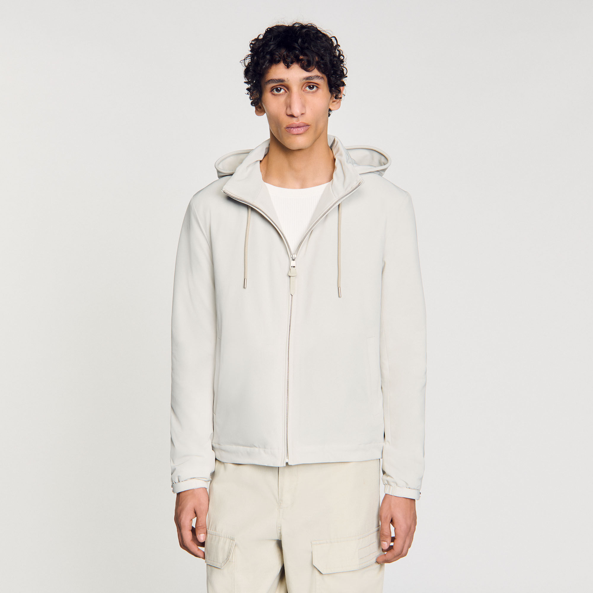 Blouson zippé à capuche