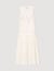 Robe longue froissée à nœud