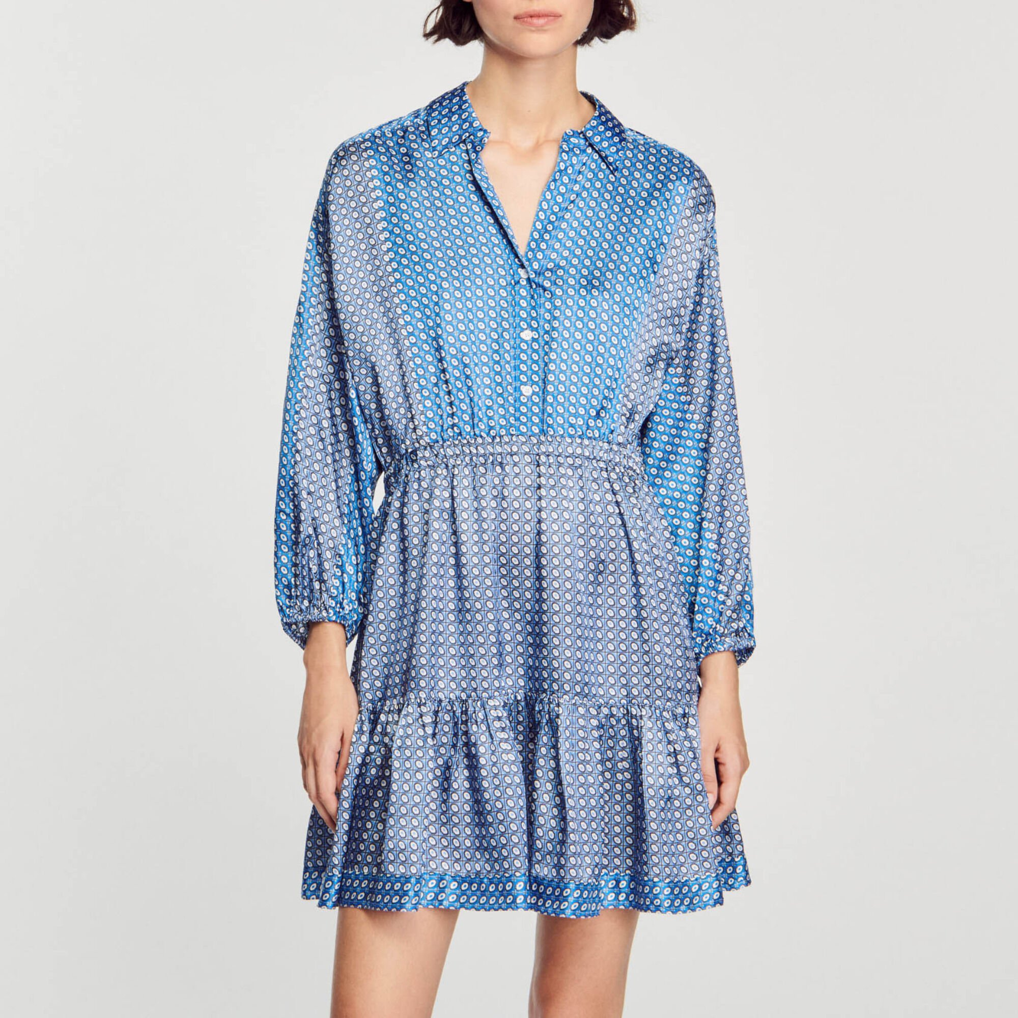 Robe courte imprimé cravate