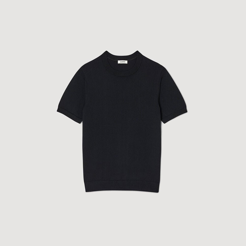Sandro Camiseta de punto – Negro – vista 6