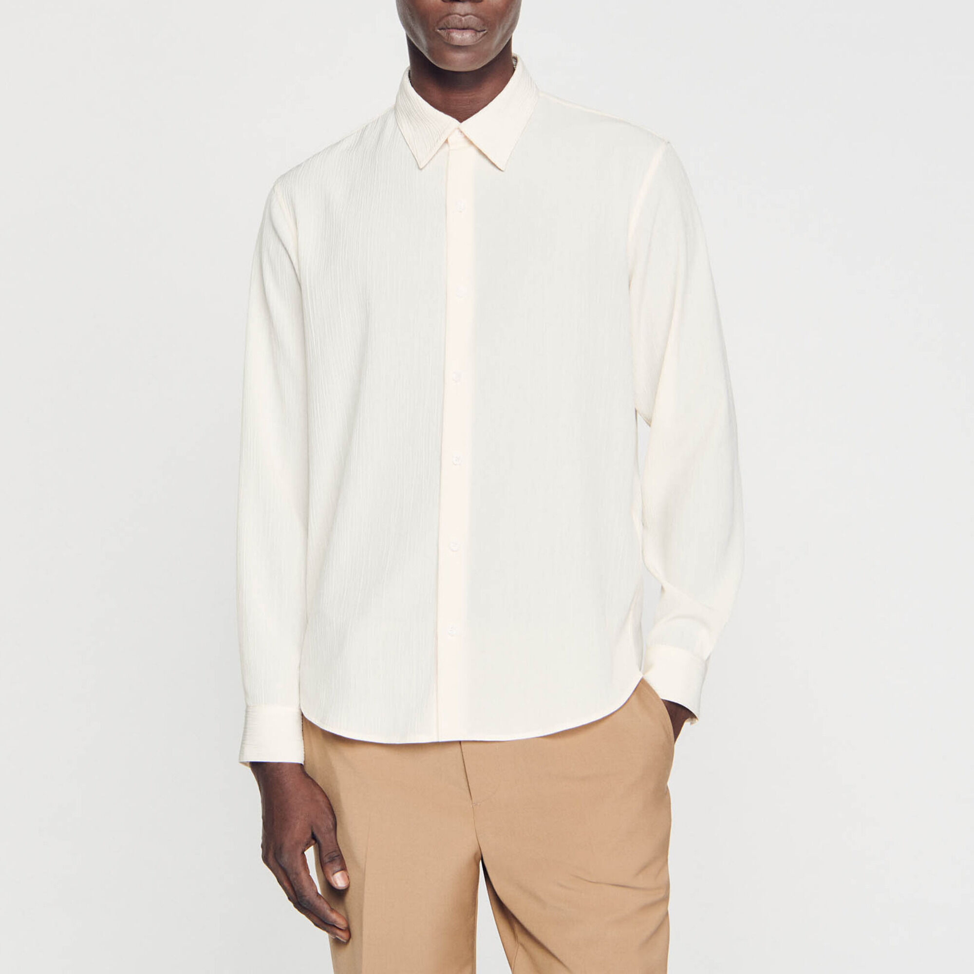 Chemise fluide plissée