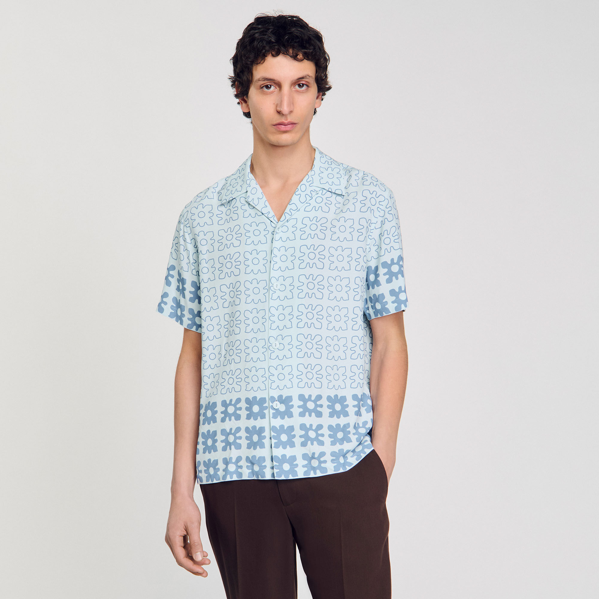Chemise à imprimé fleuri