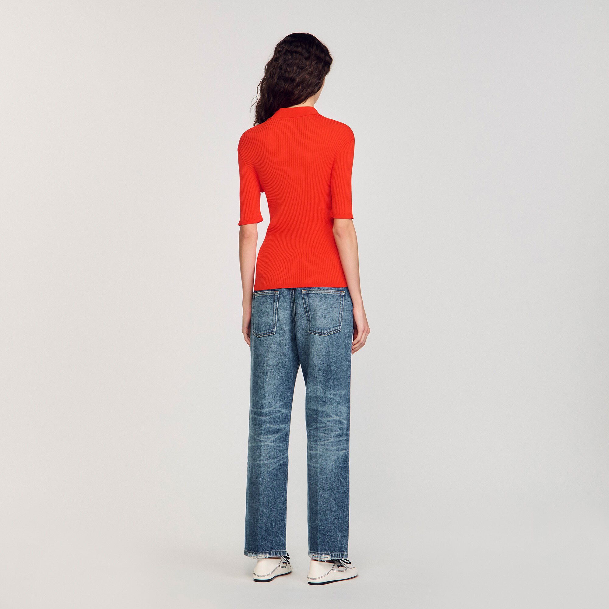 Pull à col polo 