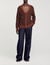 Cardigan jacquard square cross
