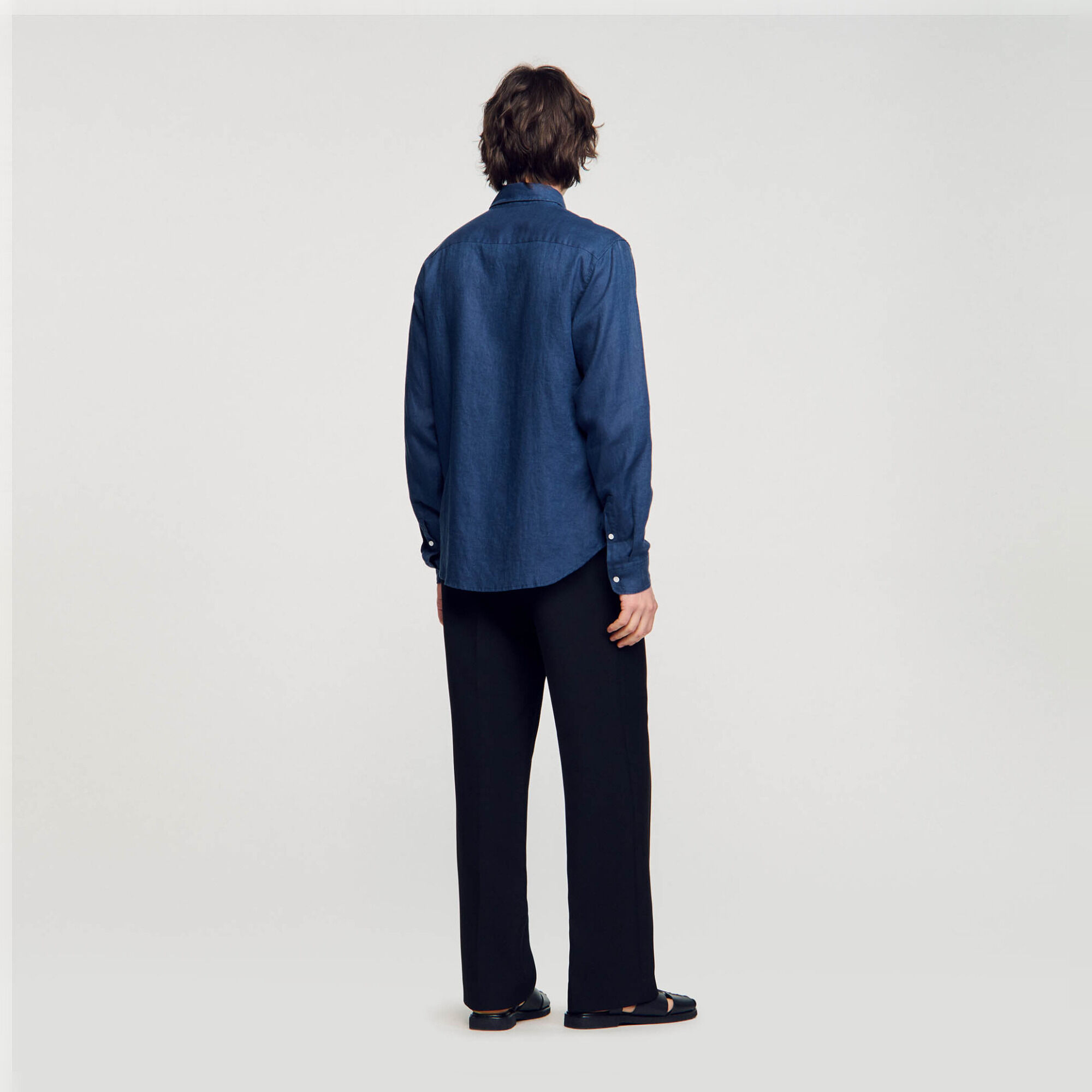 Chemise en coton et lin 