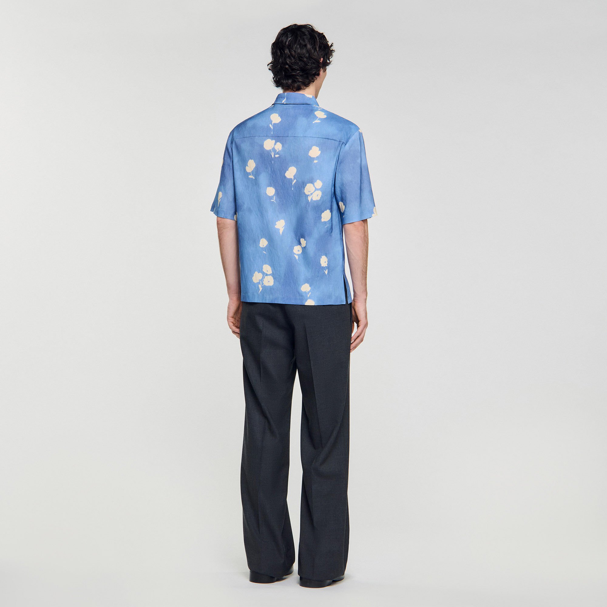 Chemise à imprimé fleur