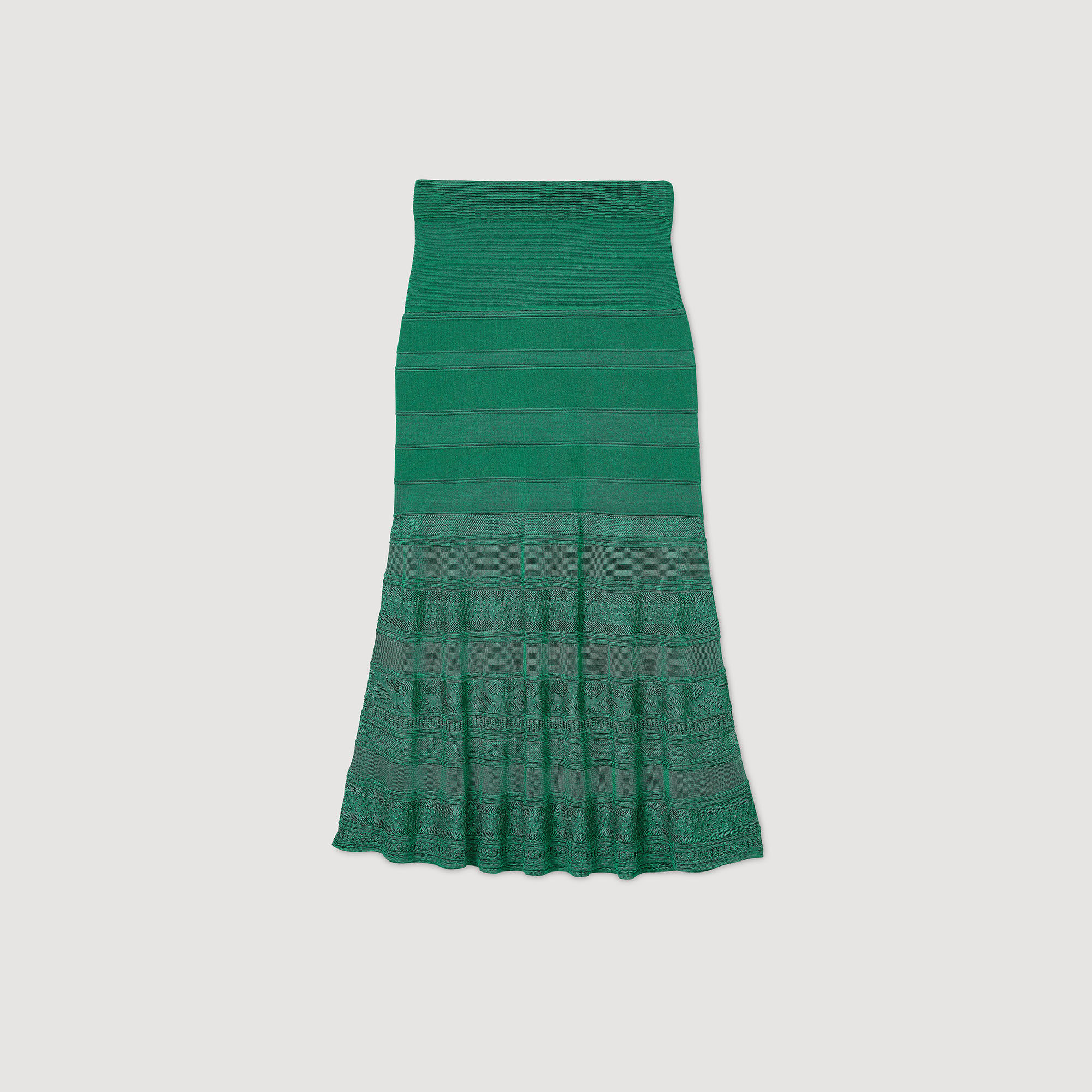 Jupe longue en maille fine