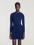 Robe courte en maille &agrave; boutons - Femme | Sandro Paris