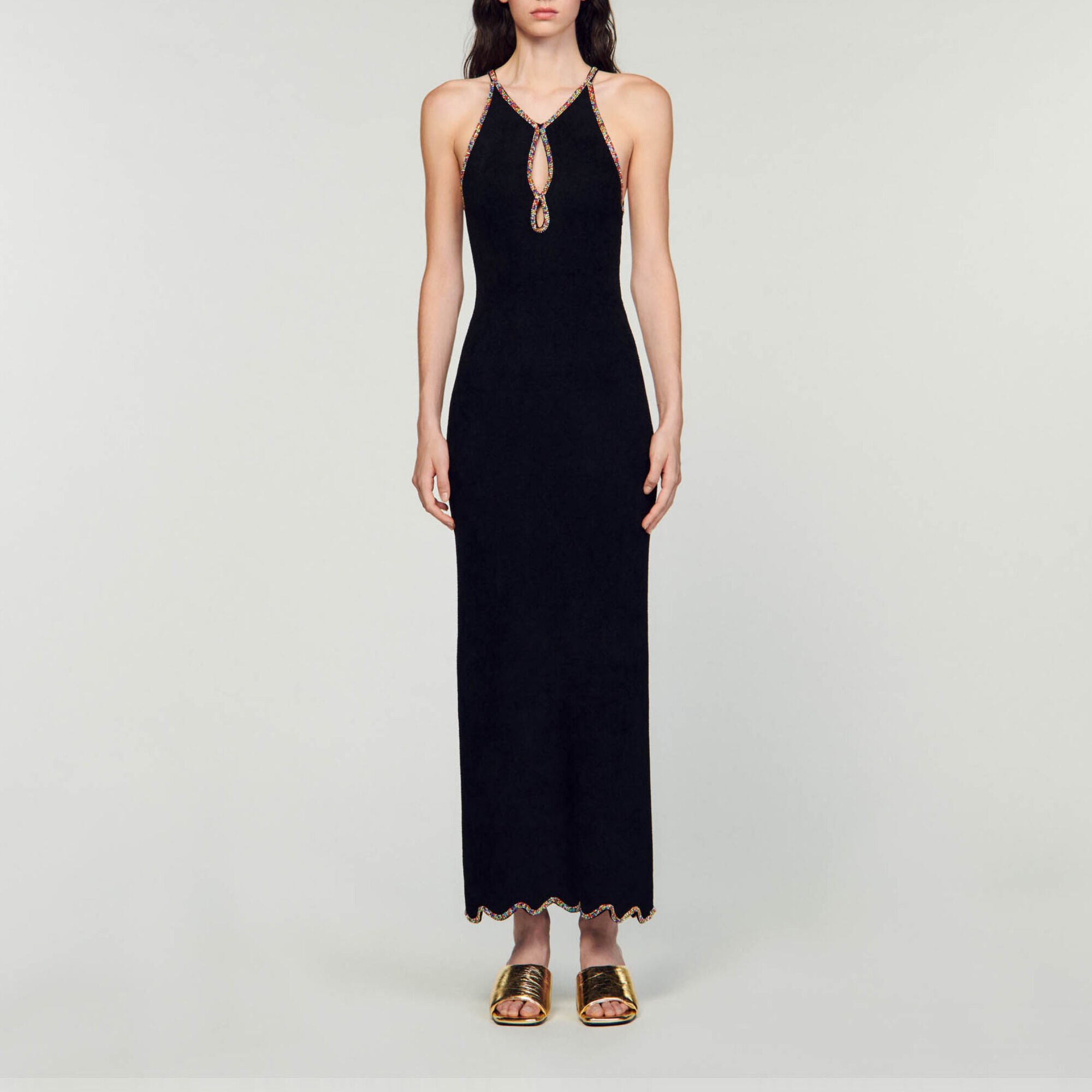 Robe longue sans manches