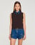 Pull en maille et denim