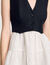 Robe courte bicolore