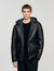 Blouson peau lainée