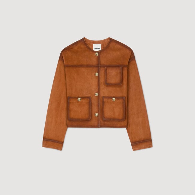 Blouson en suède
