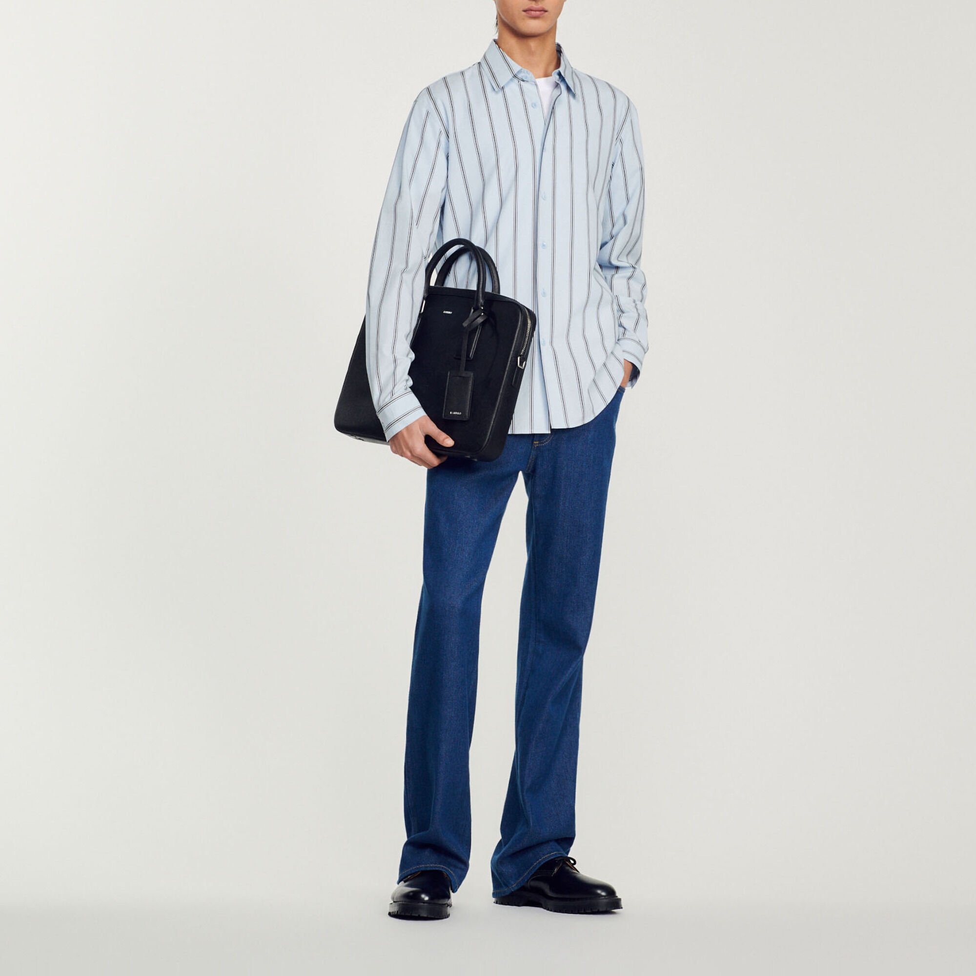 Briefcase en cuir format slim