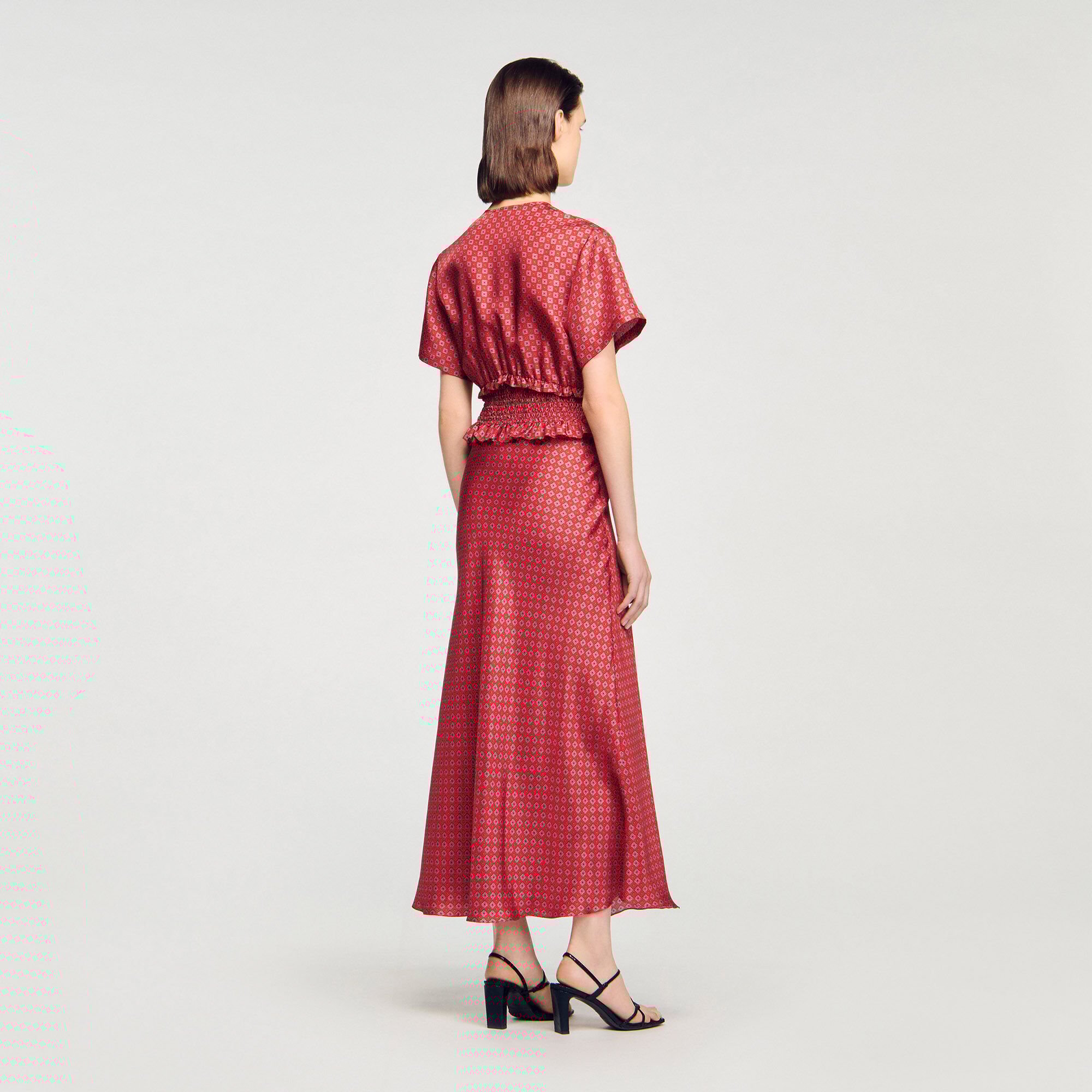 Robe longue imprimé foulard