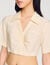 Chemise courte froncée