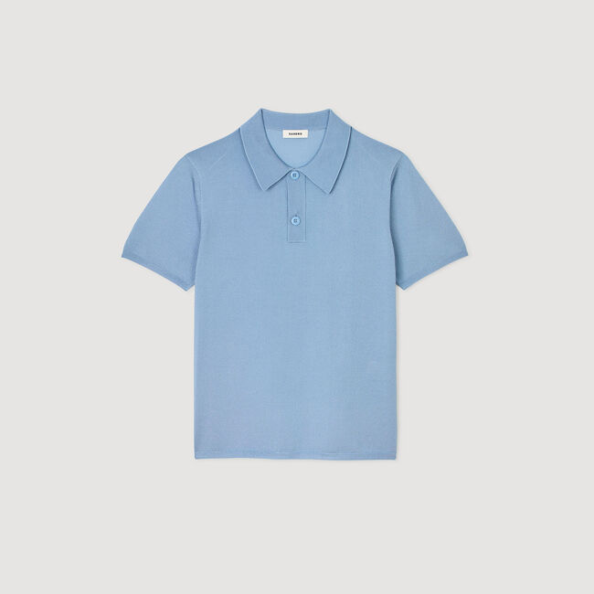Polo en maille à manches courtes