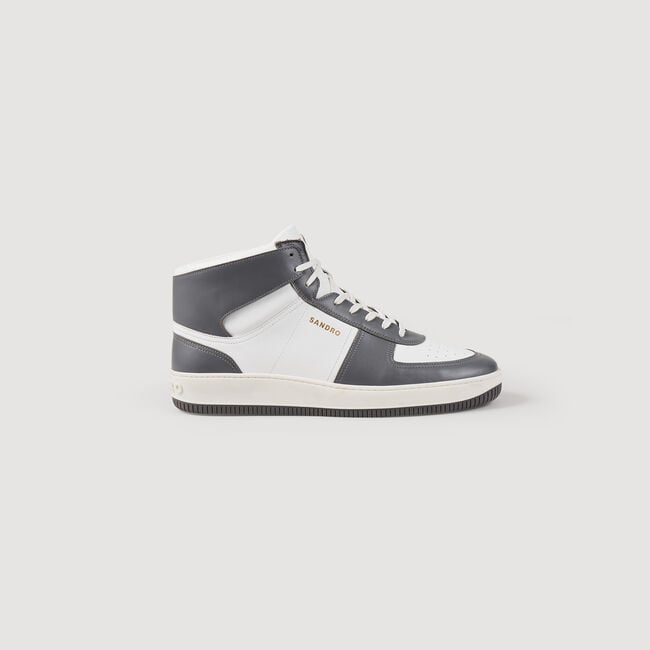 Sneakers montantes en cuir