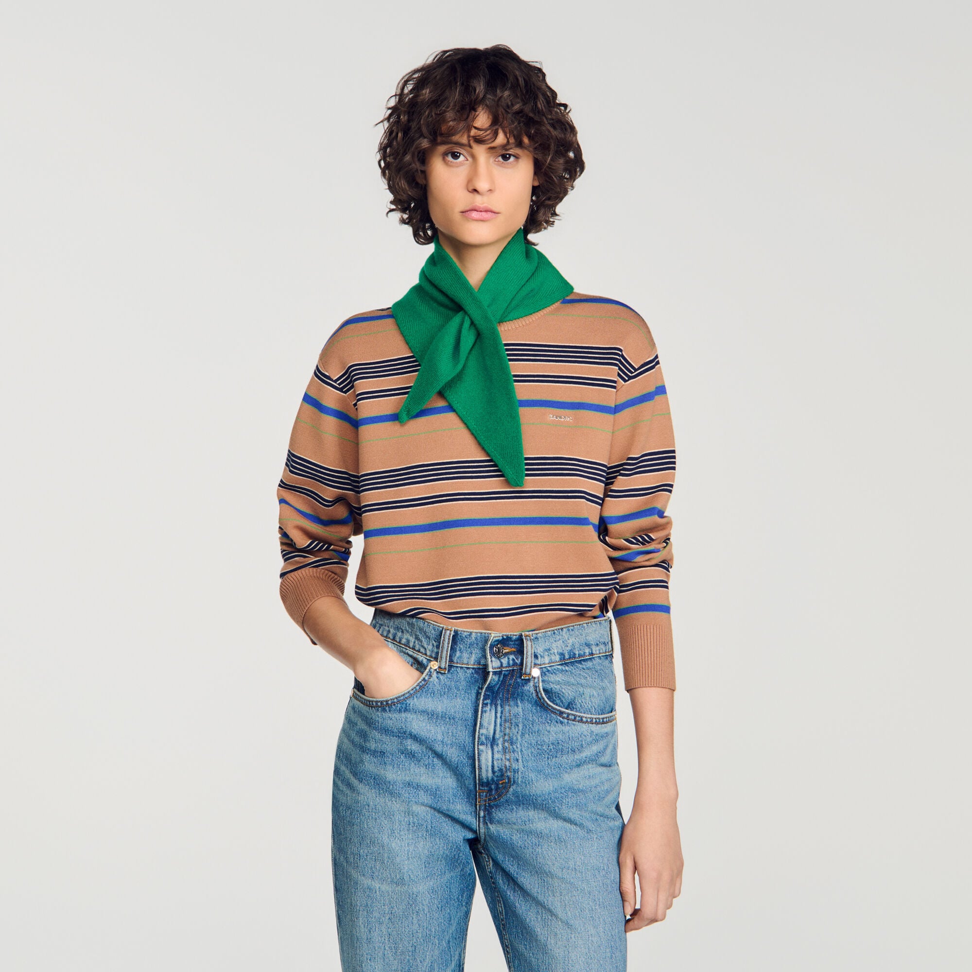 Foulard en laine et cachemire - Femme | Sandro Paris