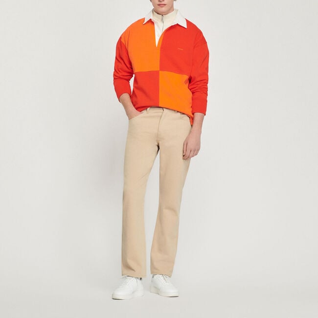 Jean droit en coton