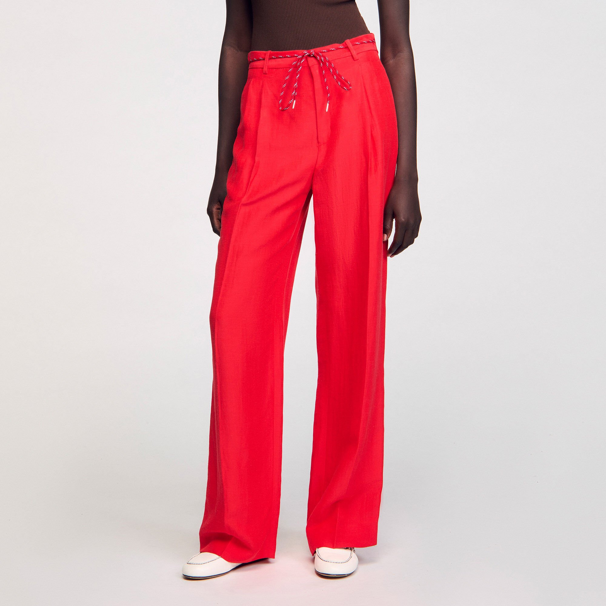 Pantalon à ceinture cordon