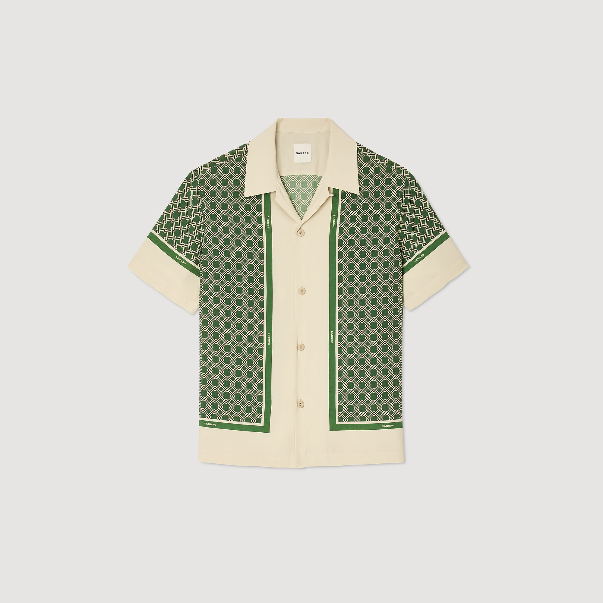 Chemise imprimée à manches courtes