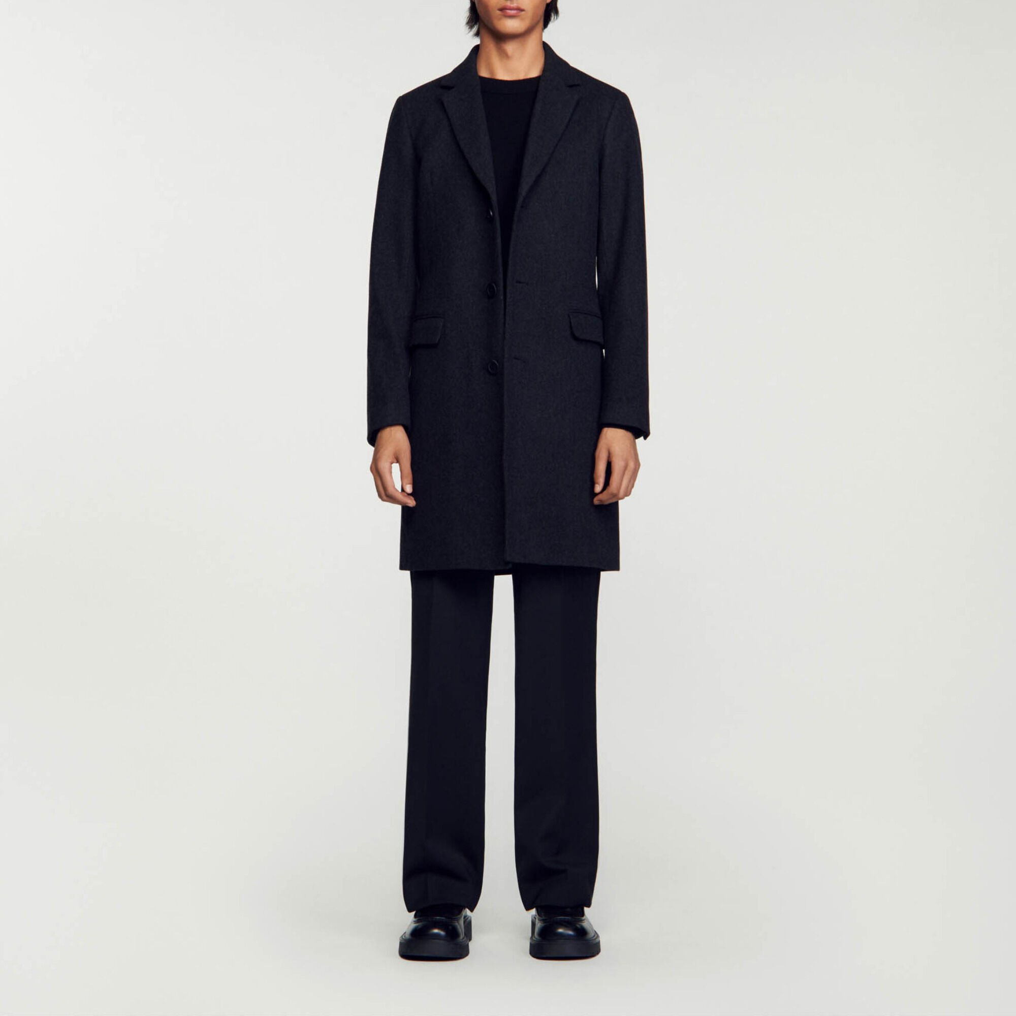 Manteau en drap de laine