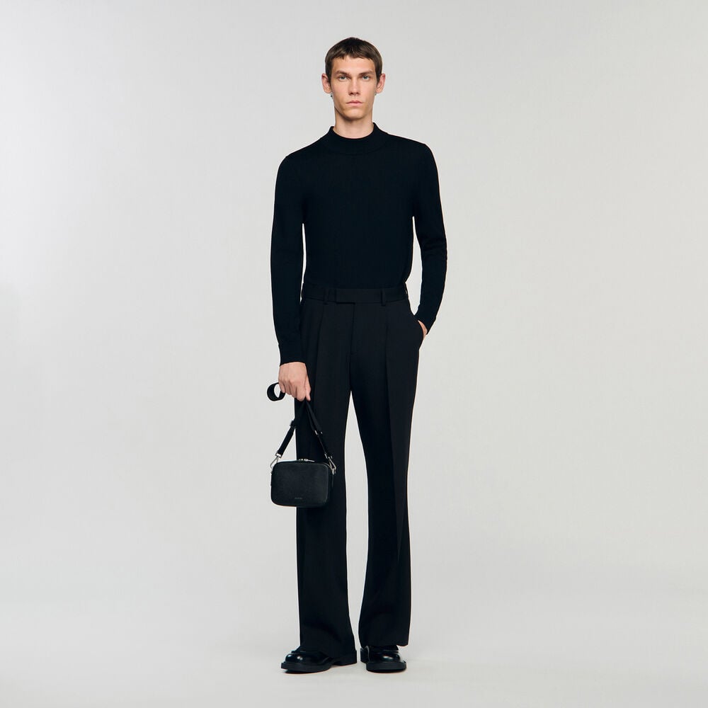 Sandro Petit sac en cuir reconstitué – Noir – vue 2
