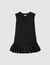 Robe courte de tailleur à volant 