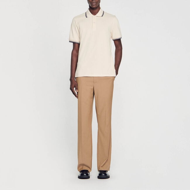 Polo en piqué de coton