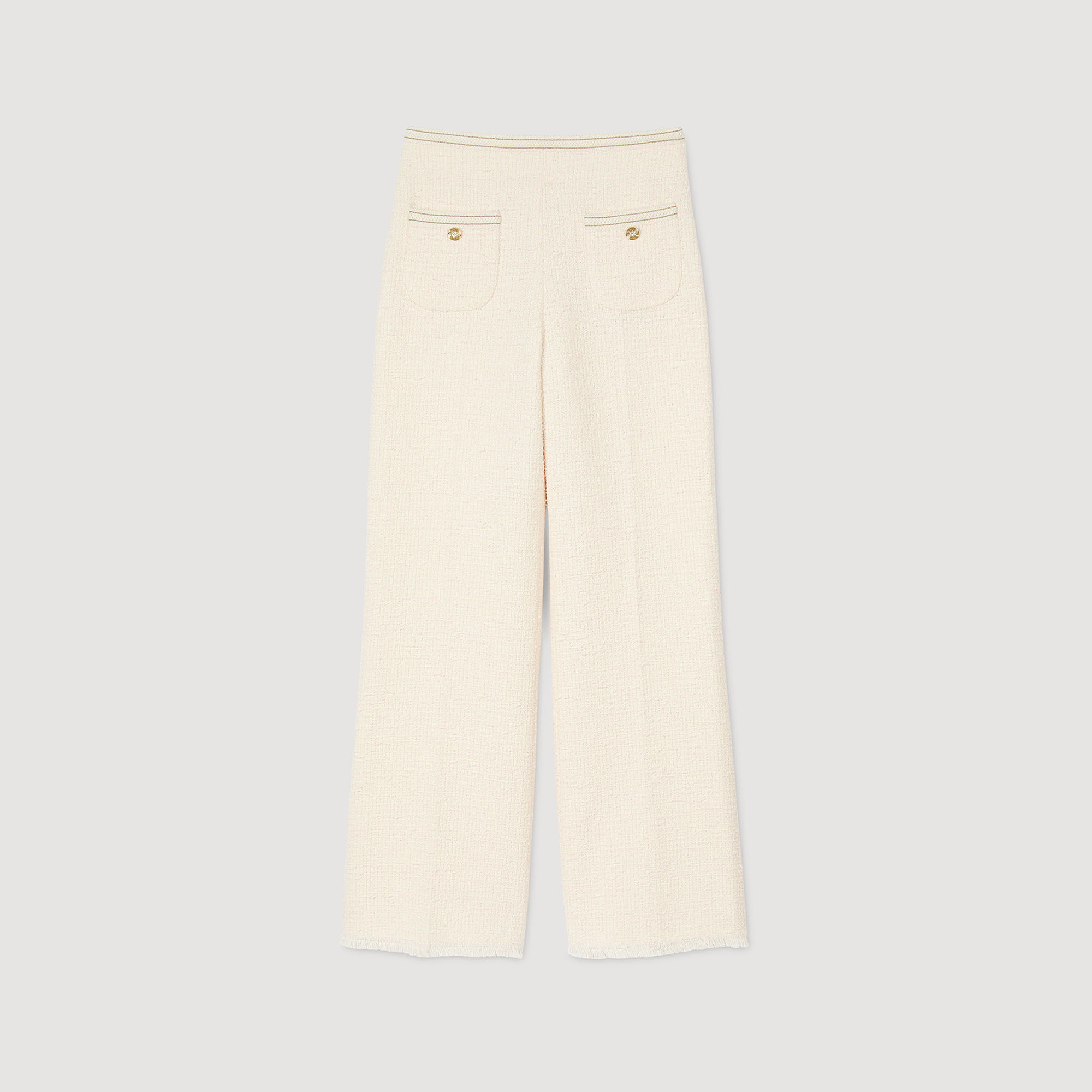 Pantalon en tweed fantaisie