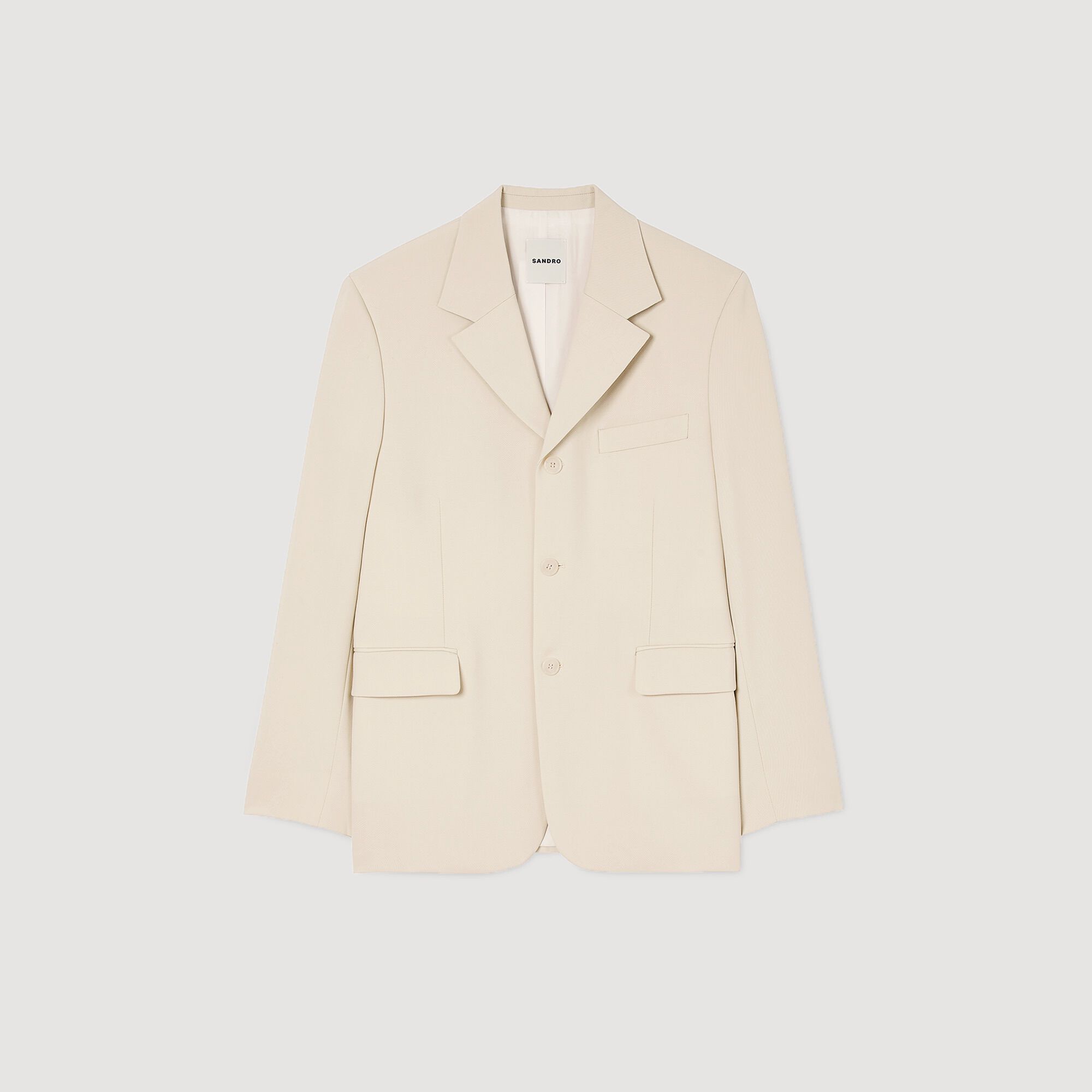 Veste de costume oversize en laine