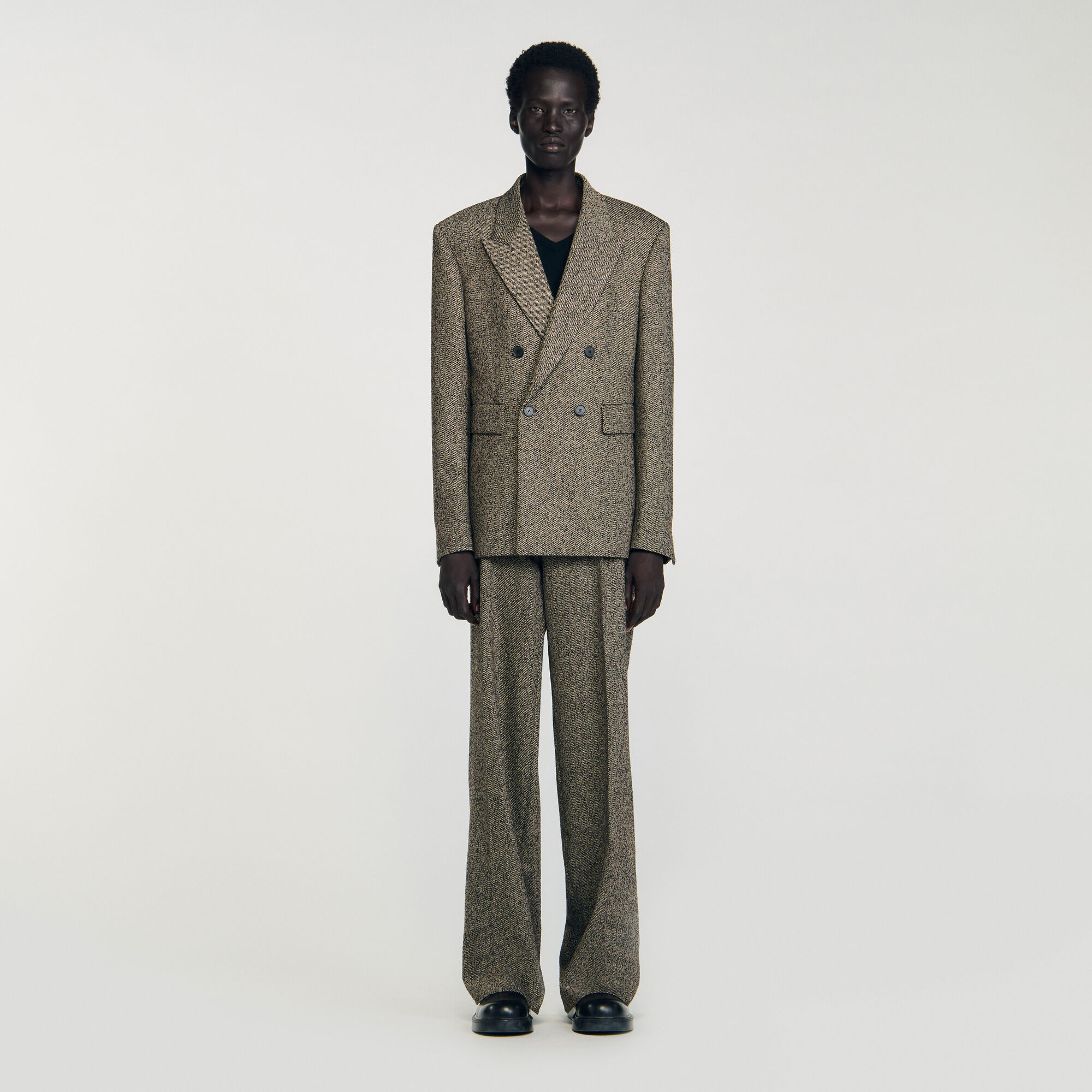 Veste de costume croisée