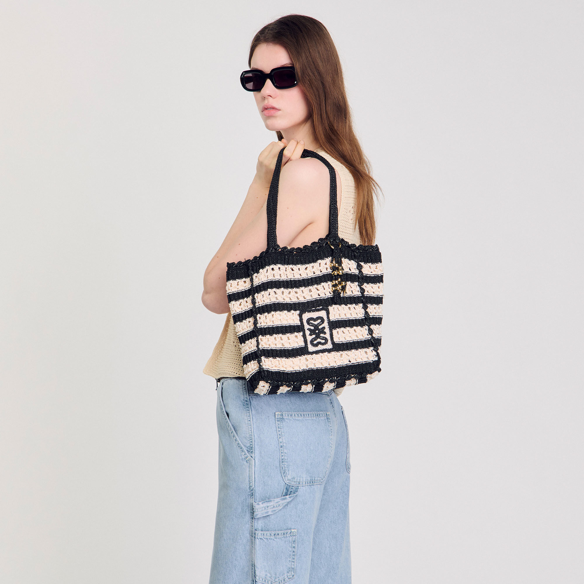 Sac bicolore en crochet