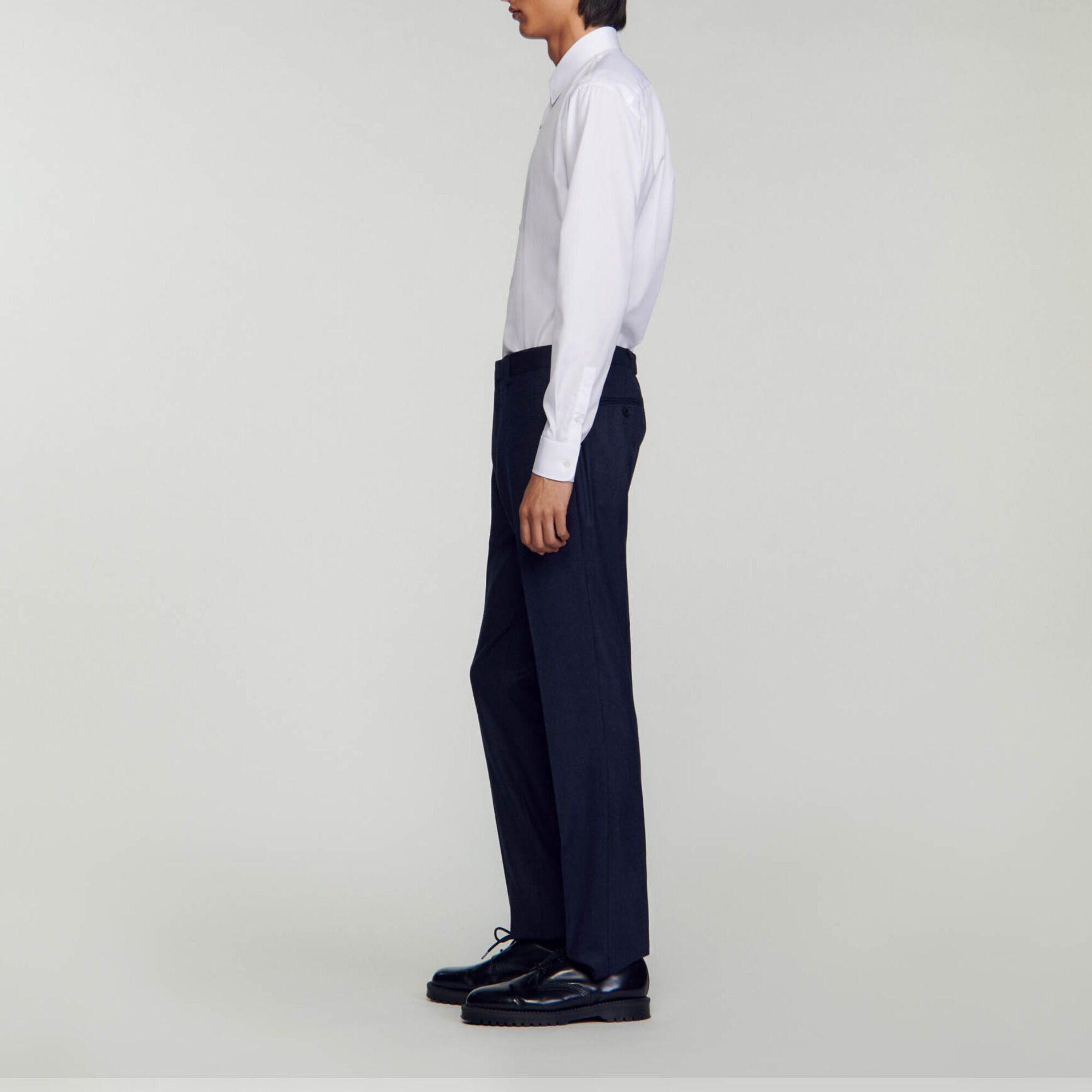Pantalon de costume en laine vierge