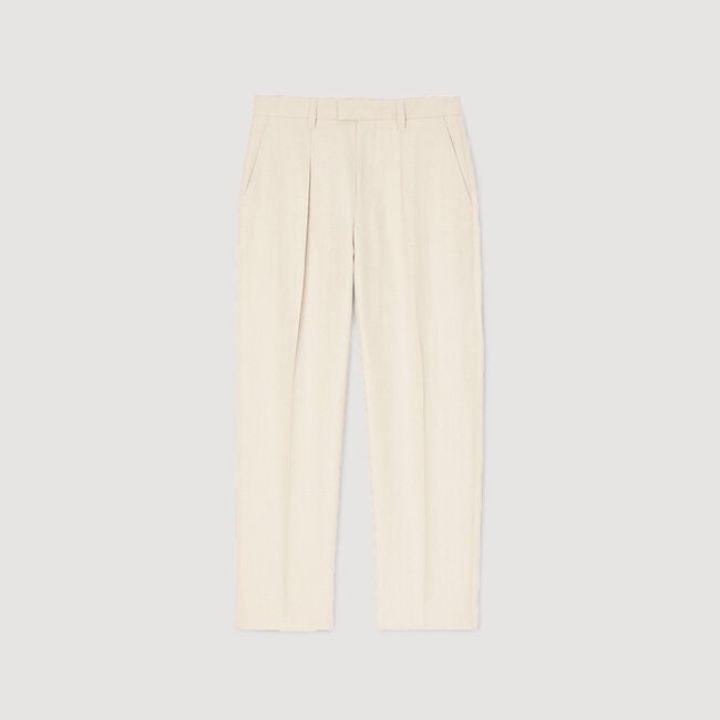 Pantalon large à plis