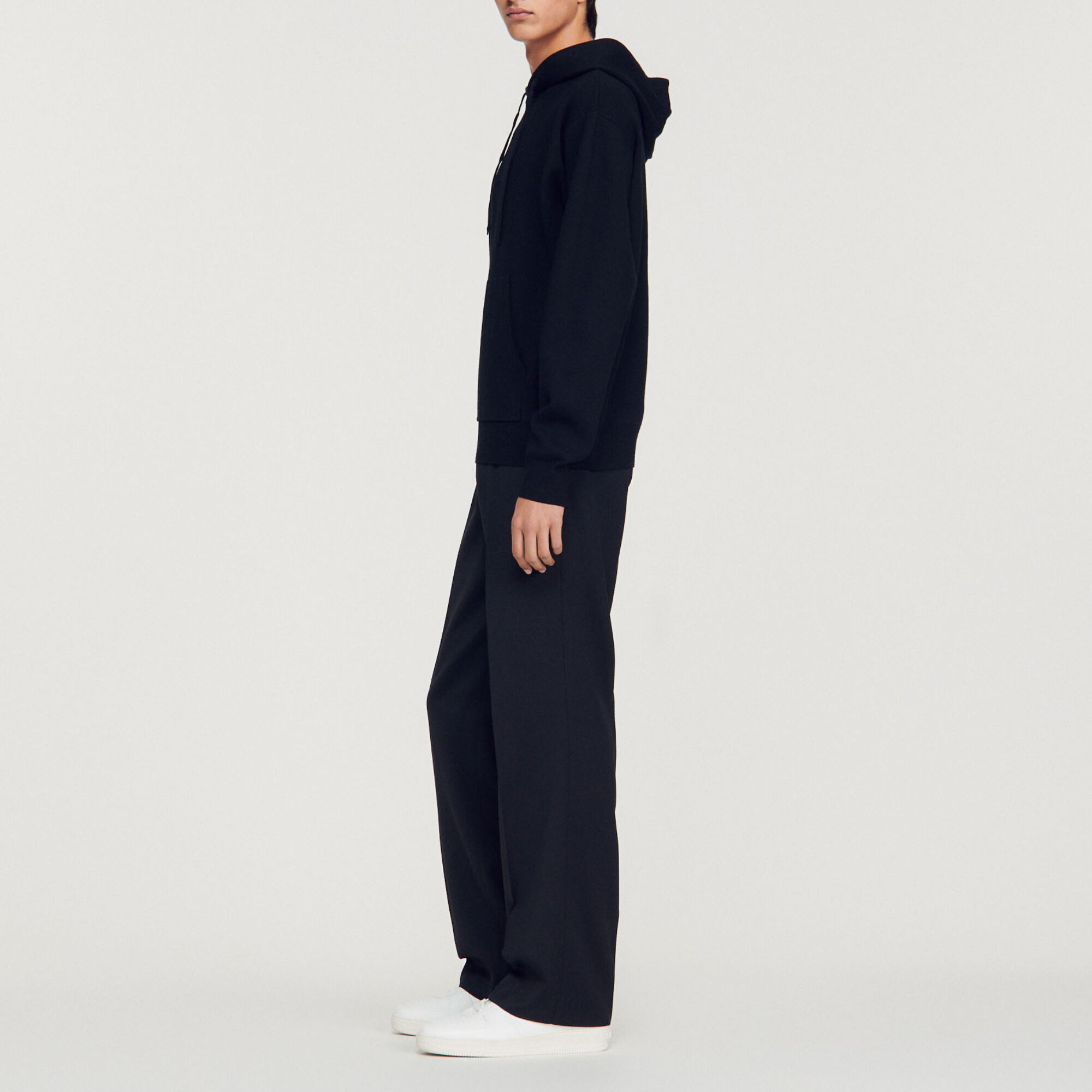 Hoodie en maille tricotée