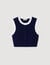 Gilet court bicolore