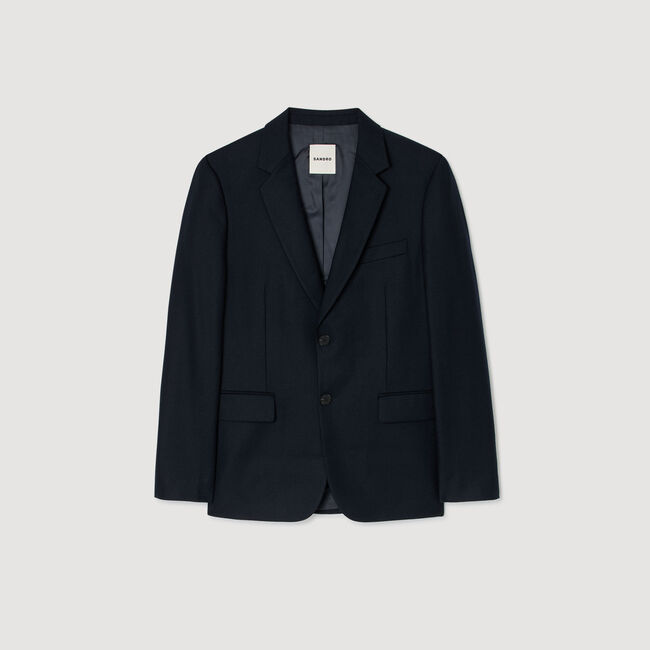Veste de costume en laine vierge