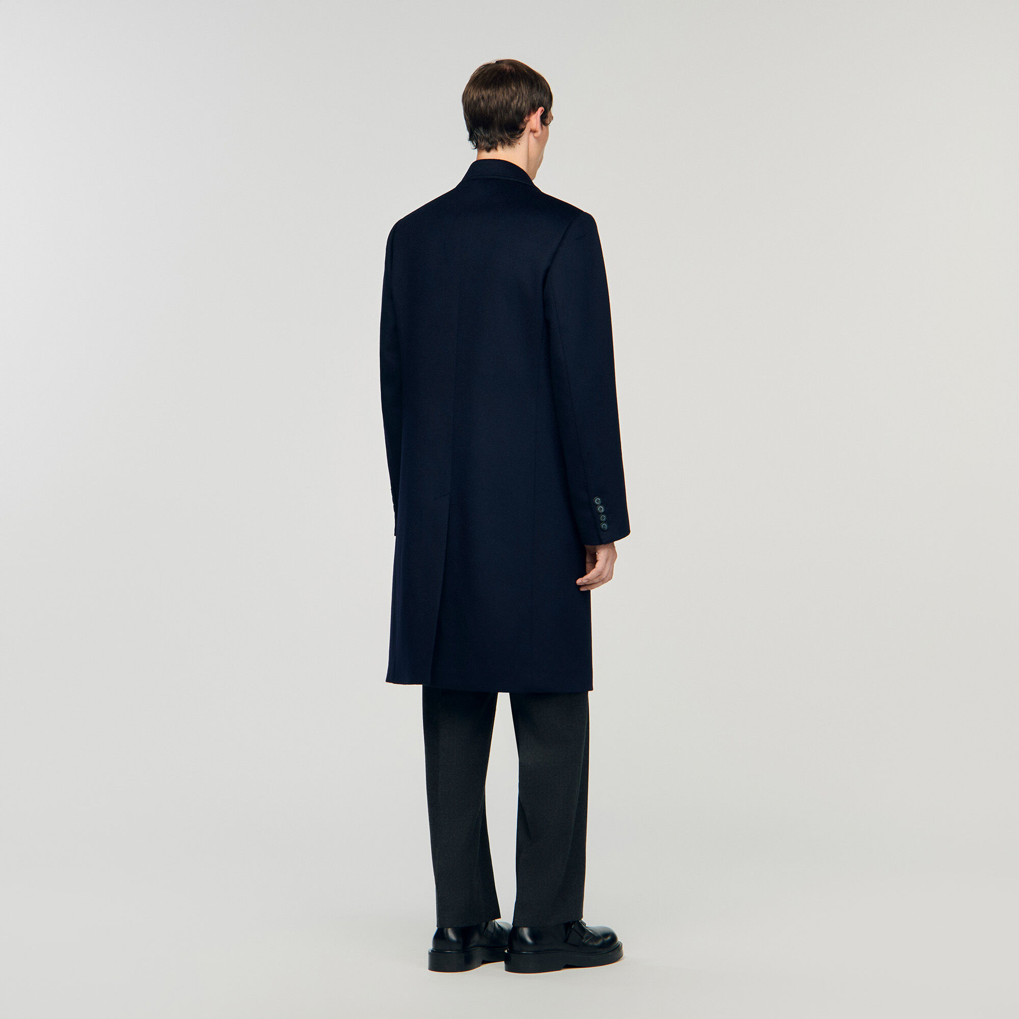 Manteau en laine et cachemire