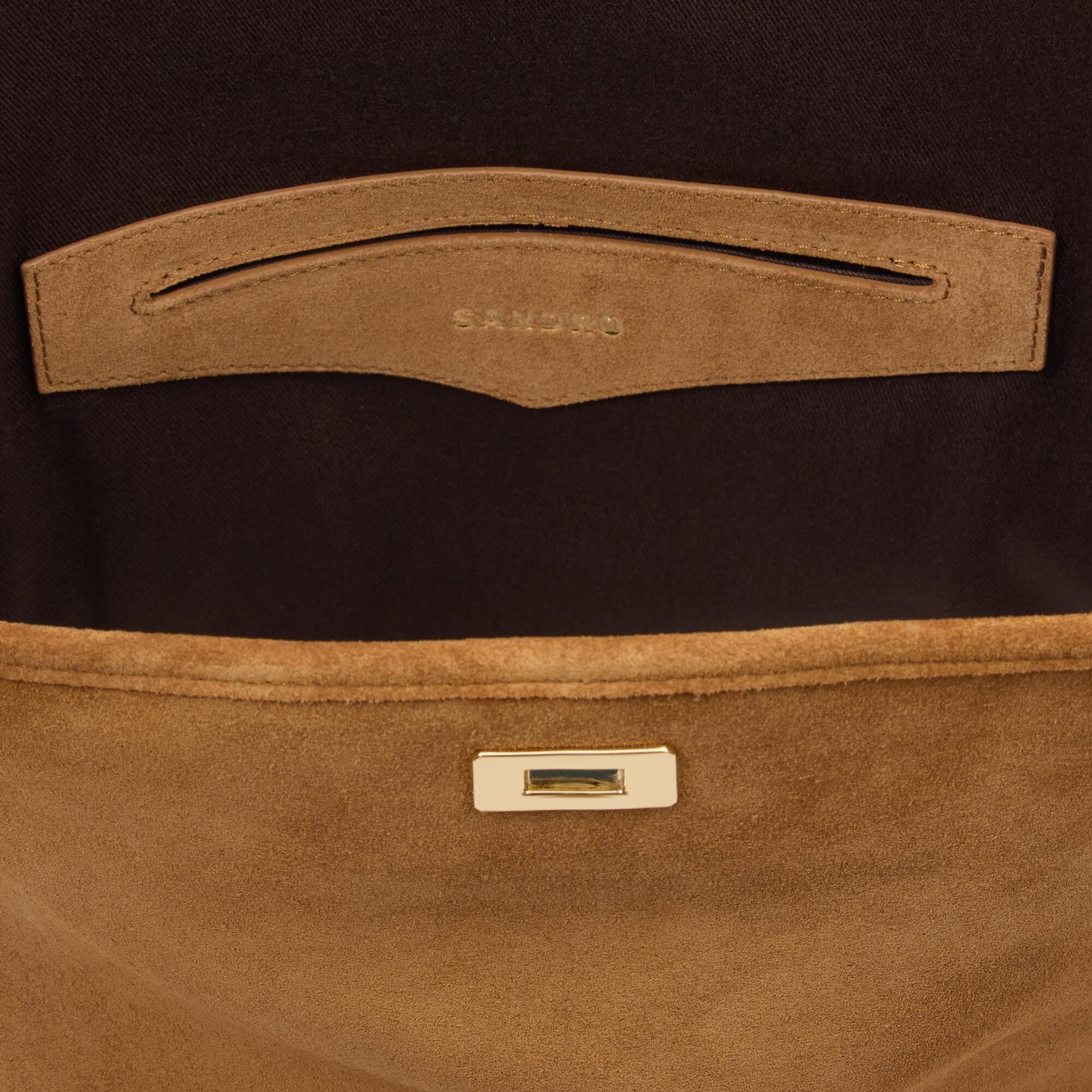 Sac seau TANGOSO en suède à franges