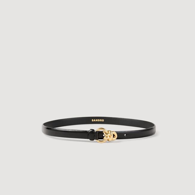 Ceinture en cuir à boucle fantaisie