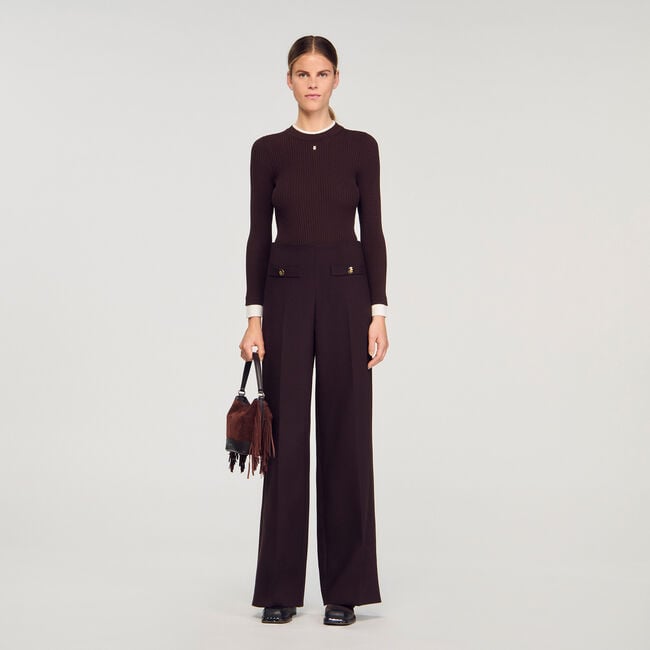 Pantalon évasé 