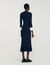 Robe longue en maille bicolore